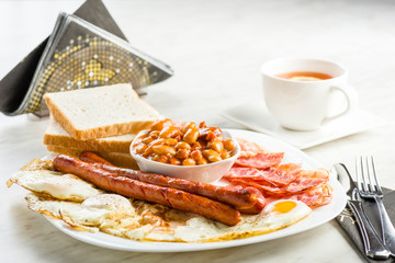 English breakfast only with a cup of tea