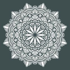 illustration of mandala art decoration