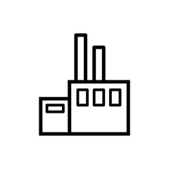 factory icon vector