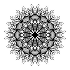 illustration of mandala art decoration