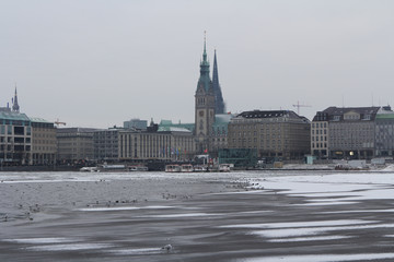 Binnenalster im Winter