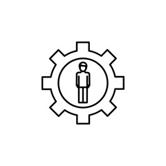 people line illustration icon on white background