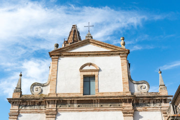 Fototapeta na wymiar Chiesa del Rosario. Church in Porto San Giorgio, Italy