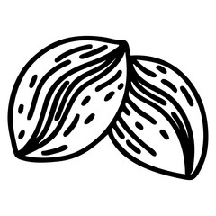 black line tattoo of coffee beans