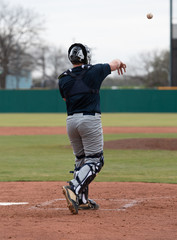 Obraz premium Young Baseball Player competing in a baseball game
