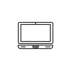 notebook line illustration icon on white background