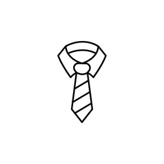 tie line illustration icon on white background
