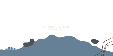 Vintage abstract covers set, minimal memphis presentation design. Colorful geometric memphis background, vector illustration for presentation slide design.