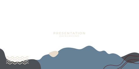 Vintage abstract covers set, minimal memphis presentation design. Colorful geometric memphis background, vector illustration for presentation slide design.