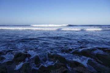 Low tide on La Jolla beach