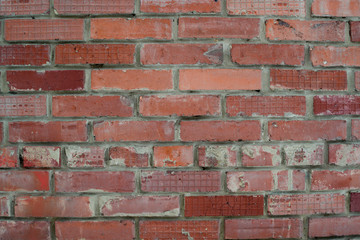 Fototapeta premium The texture of the red brick walls. Structure.