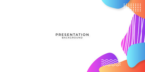 Modern liquid abstract element shape memphis style design fluid vector colorful illustration. Banner simple shape template for presentation, flyer, brochure isolated on white background. Memphi 