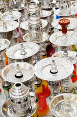 hookah, metal, silver, cup, to smoke, shine, araben