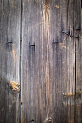 Wooden boards. Old, rotten, spoiled beetles wood. Background.