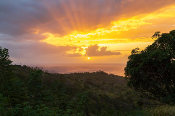 A breathtaking sunset just after a bit of rain