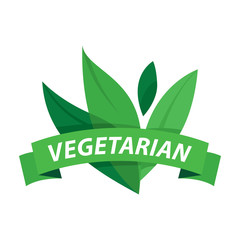 Vegan friendly icon badge design. Vector illustration.