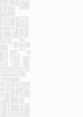 Abstract vertical grayscale square shapes background. Vector illustration.