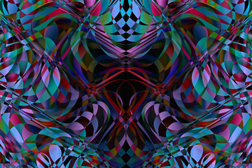 Futuristic Abstract Background in purple tones. Graphic modern art. Fractal artwork. Creative wavy multi color background for banner design. Digital fantasy effect.