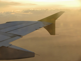 Aerial view during flight