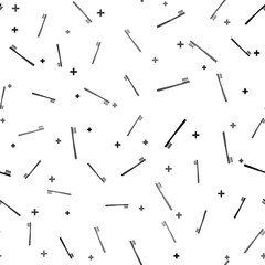 Black Toothbrush icon isolated seamless pattern on white background. Vector Illustration
