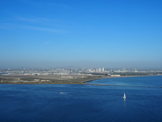Landscape over San Diego bay