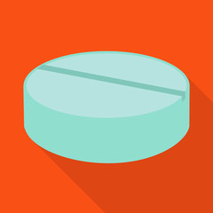 Vector illustration of pill and drug sign. Graphic of pill and capsule vector icon for stock.