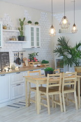 Fototapeta na wymiar Provence style kitchen interior