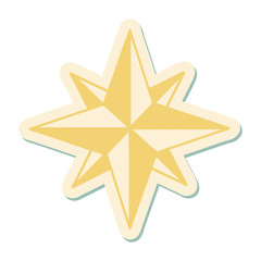 Obraz premium tattoo style sticker of a star