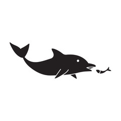 Blue dolphin vector icon.Black vector icon isolated on white background blue dolphin .