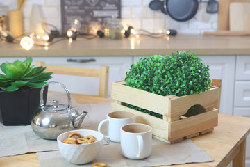 Provence style kitchen interior