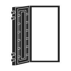 Bank safe vector icon.Black vector icon isolated on white background bank safe.