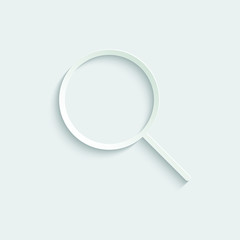 paper Search Icon vector. line style
