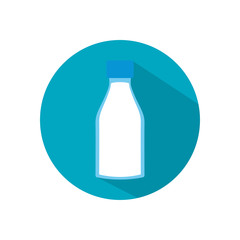 Isolated milk bottle flat style icon vector design