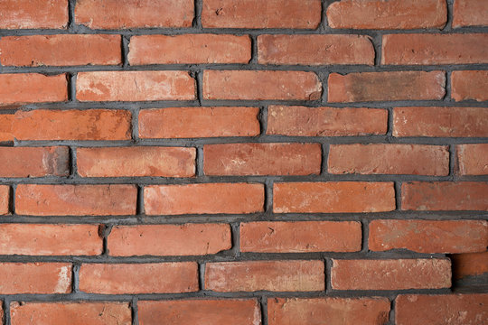 Fototapeta Ceglana ściana, tekstura z cegieł