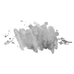 Watercolor black and white backgrounds. .Abstract isolated monochrome vector watercolor stain.