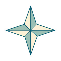 Obraz premium tattoo style icon of a star