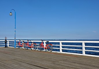 Rowery na molo © Marta