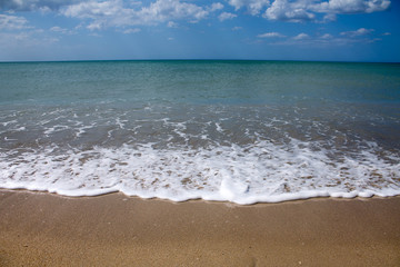 Entrance to the green ocean beach.