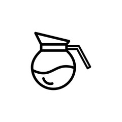 coffee pot icon vector