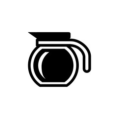 coffee pot icon vector