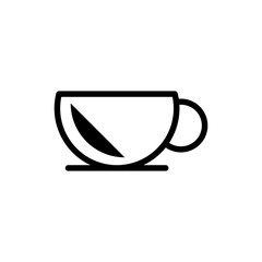 coffee glass icon vector