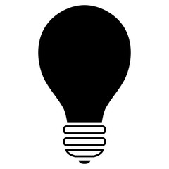 Simple Lightbulb Vector Symbol Icon Illustration Graphic