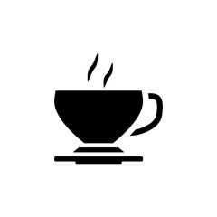 coffee glass icon vector