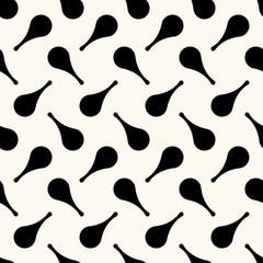 Seamless abstract vector pattern with metaball figures. Monochrome geometric background. Molecule shapes illustration