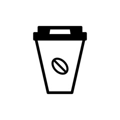 coffee paper cup icon vector