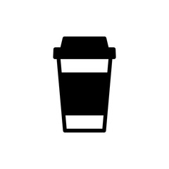 coffee paper cup icon vector