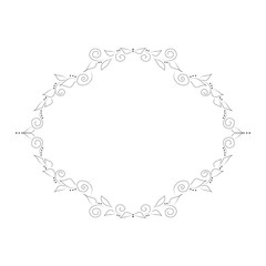 vintage floral frame