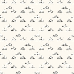 Seamless vector geometric pattern with abstract hand drawn curl design element in triangle figure