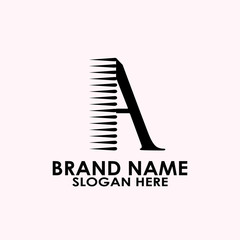 Fototapeta premium logo letter a abstrac
