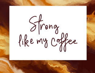 Hand Lettering Coffee Vector Bubble Quote